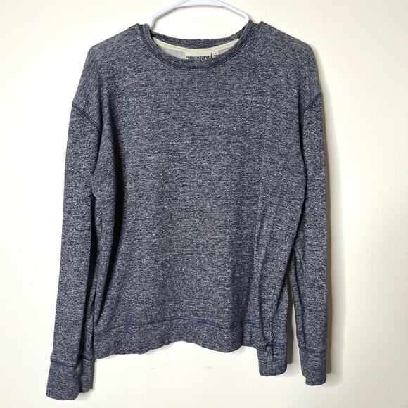 Jungmaven Hemp Organic Cotton Long Sleeve Mens Small Sweatshirt Navy Crew Neck